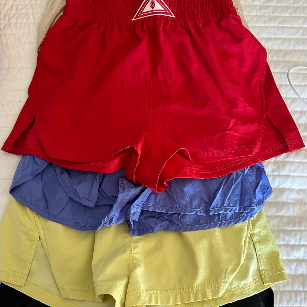 Free People Movement set of 5 shorts small
